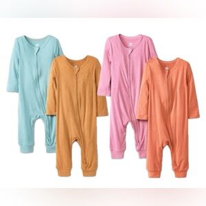 Cloud Island Modal Romper Sleeper Pajamas | Size 18M | Qty 4 | Target